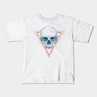 Skull in triangle II Kids T-Shirt